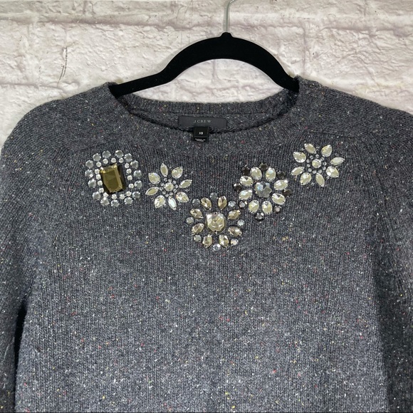 J Crew Bejeweled Sweater - Picture 2 of 4
